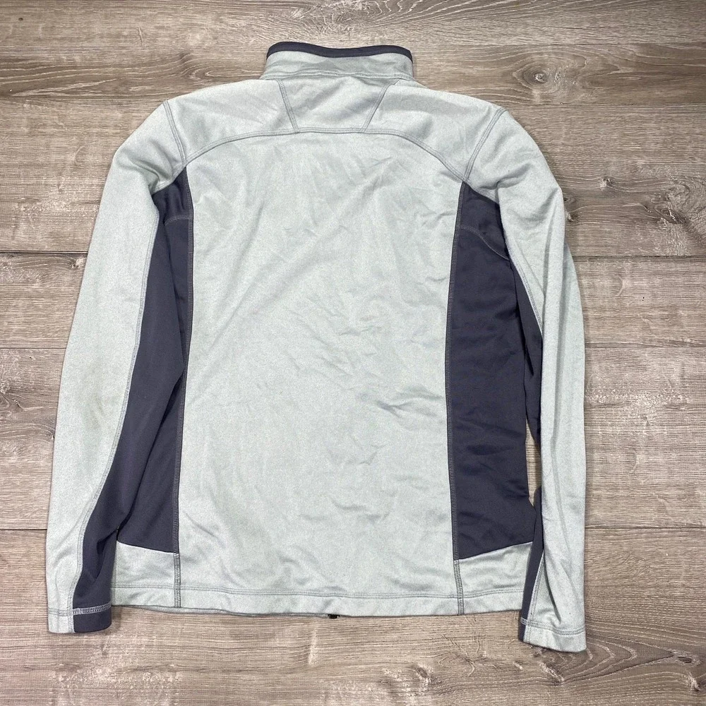 The‎ North Face Jacket Mens Medium Gray Colorblock Softshell Full Zip Hiking